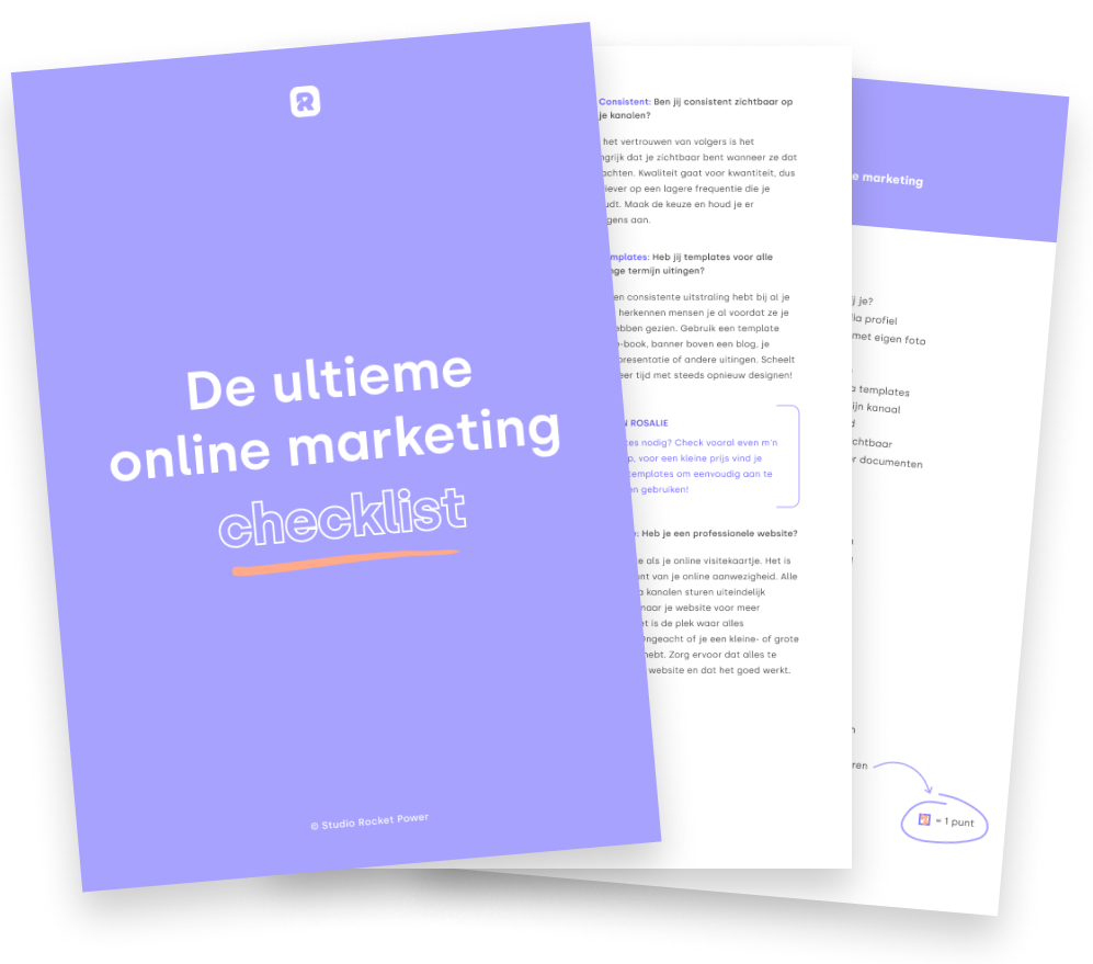De Ultieme Online Marketing Checklist - Studio Rocket Power